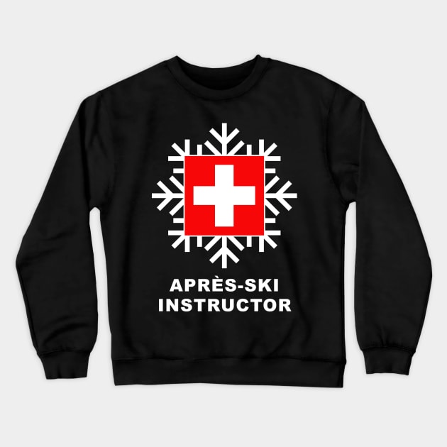 Apres Ski Instructor Crewneck Sweatshirt by AntiqueImages